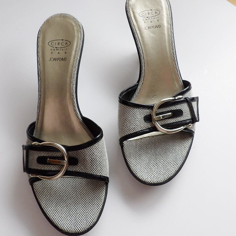 Joan & David Circa Comfort CJTARAH Wedge Heel Dressy Sandal with Buckle 10M EUC - Picture 9 of 9